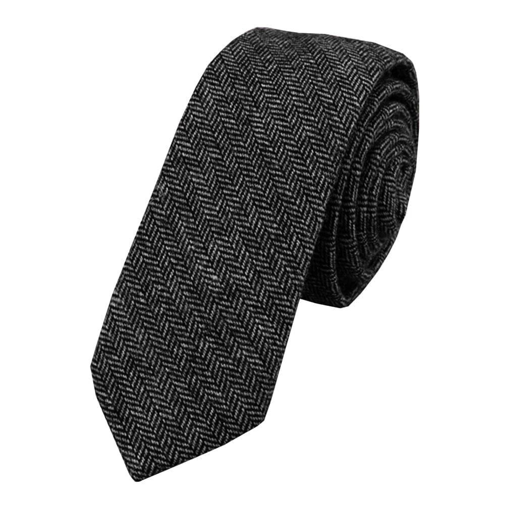 ceehuteey Men's Modern Fit Formal Herringbone Tie Set