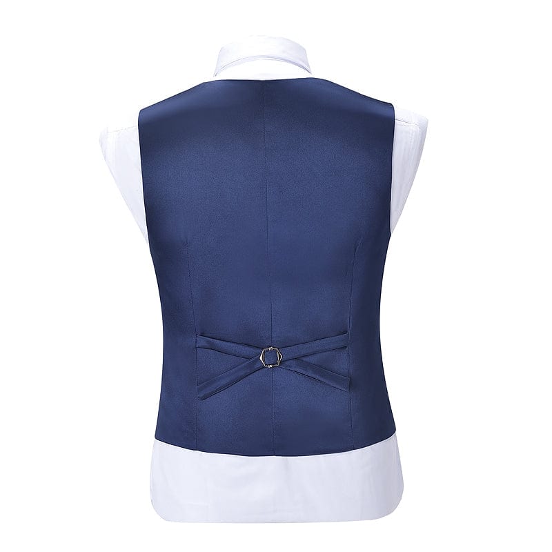 ceehuteey Mens Double Breasted Shawl Lapel Suit Vest